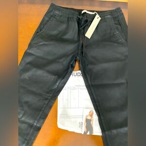 Hudson Pleather cargo cropped pants brand new